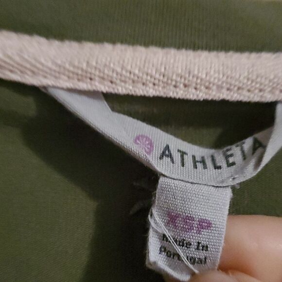 Athleta woman sunburst  nectar V neck ruched dress XSP - Picture 2 of 7